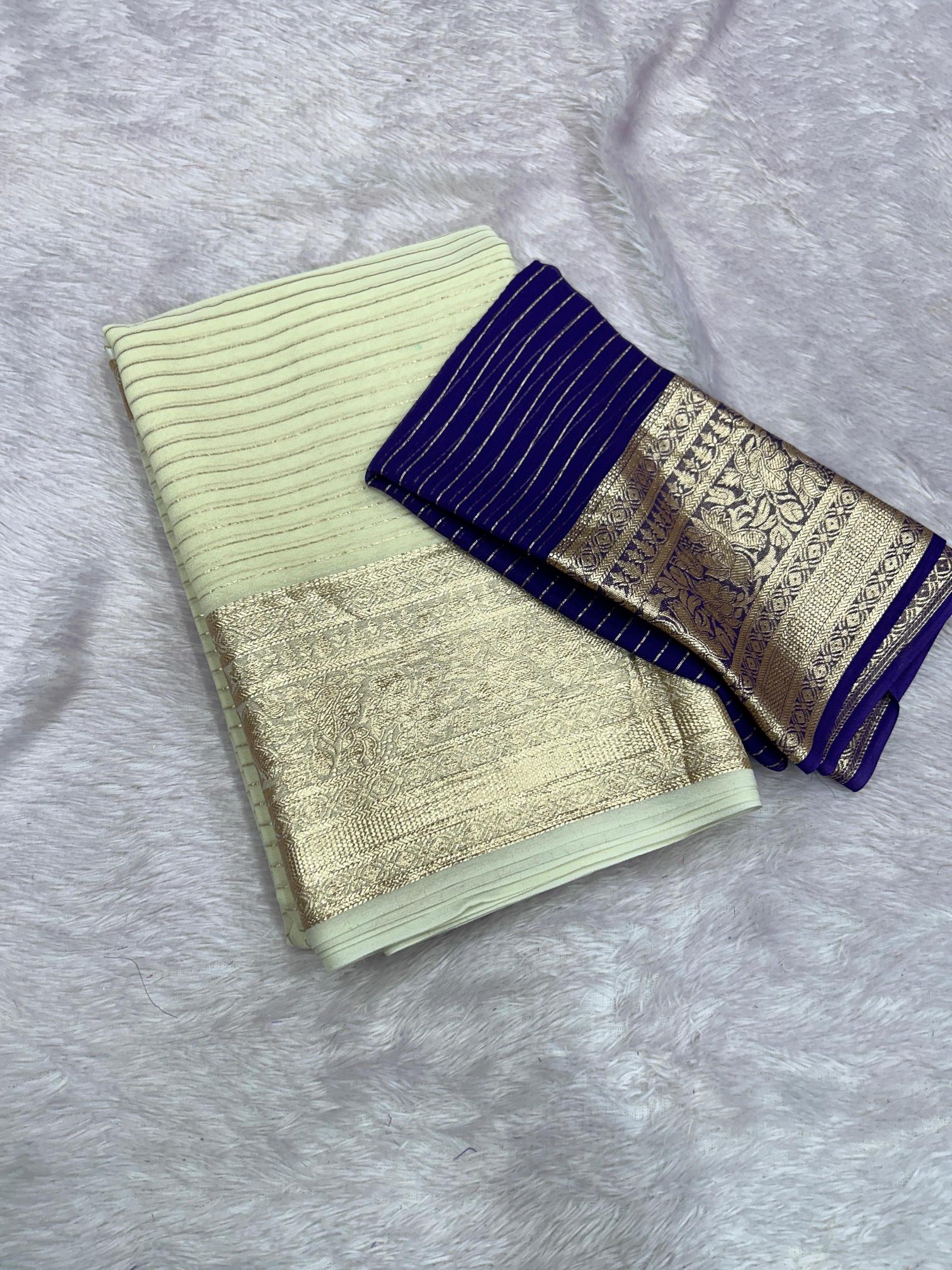 Dazira Viscose Georgette Wholesale designer sarees in Mumbai