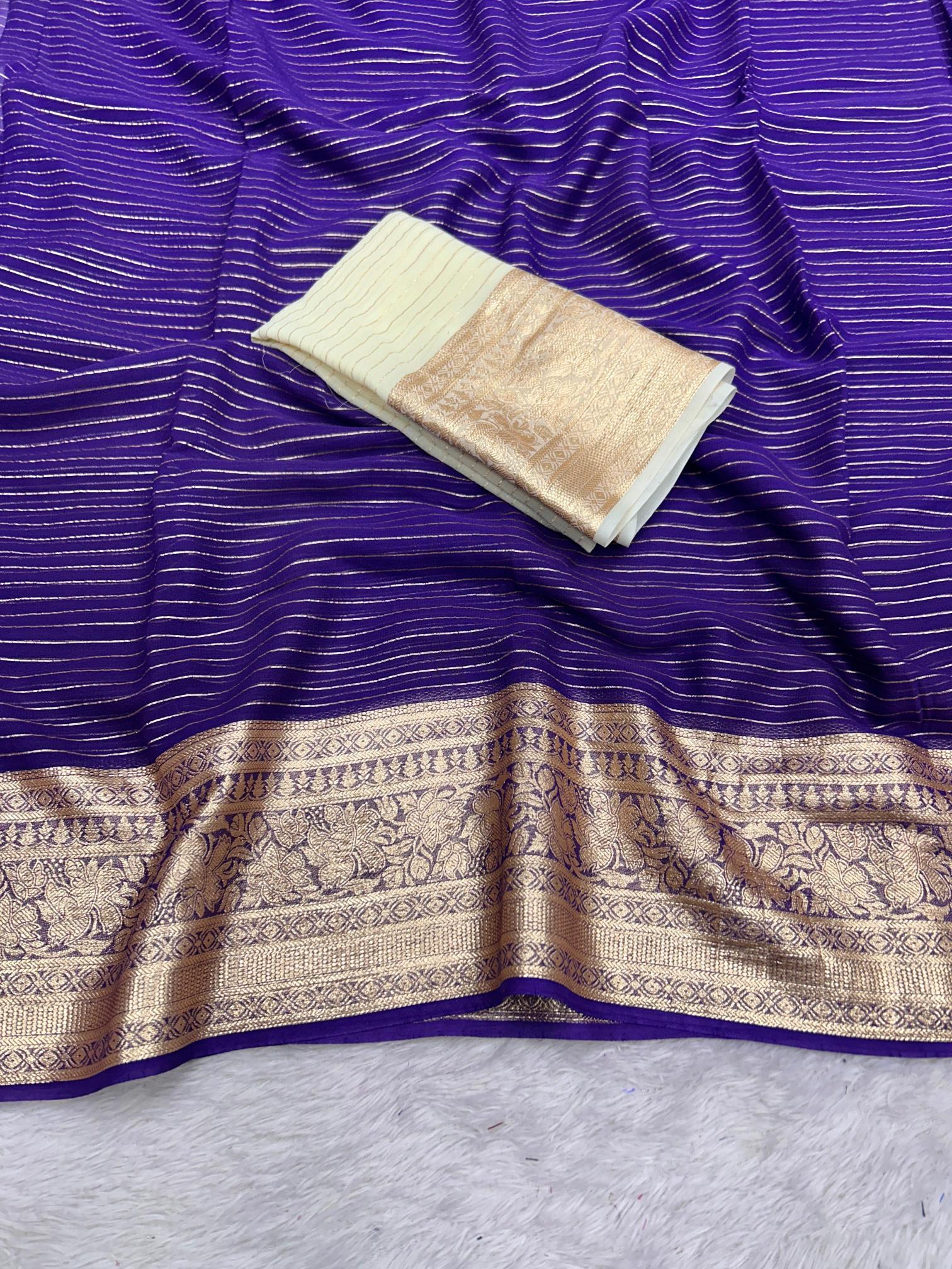 Dazira Viscose Georgette Wholesale designer sarees in Mumbai