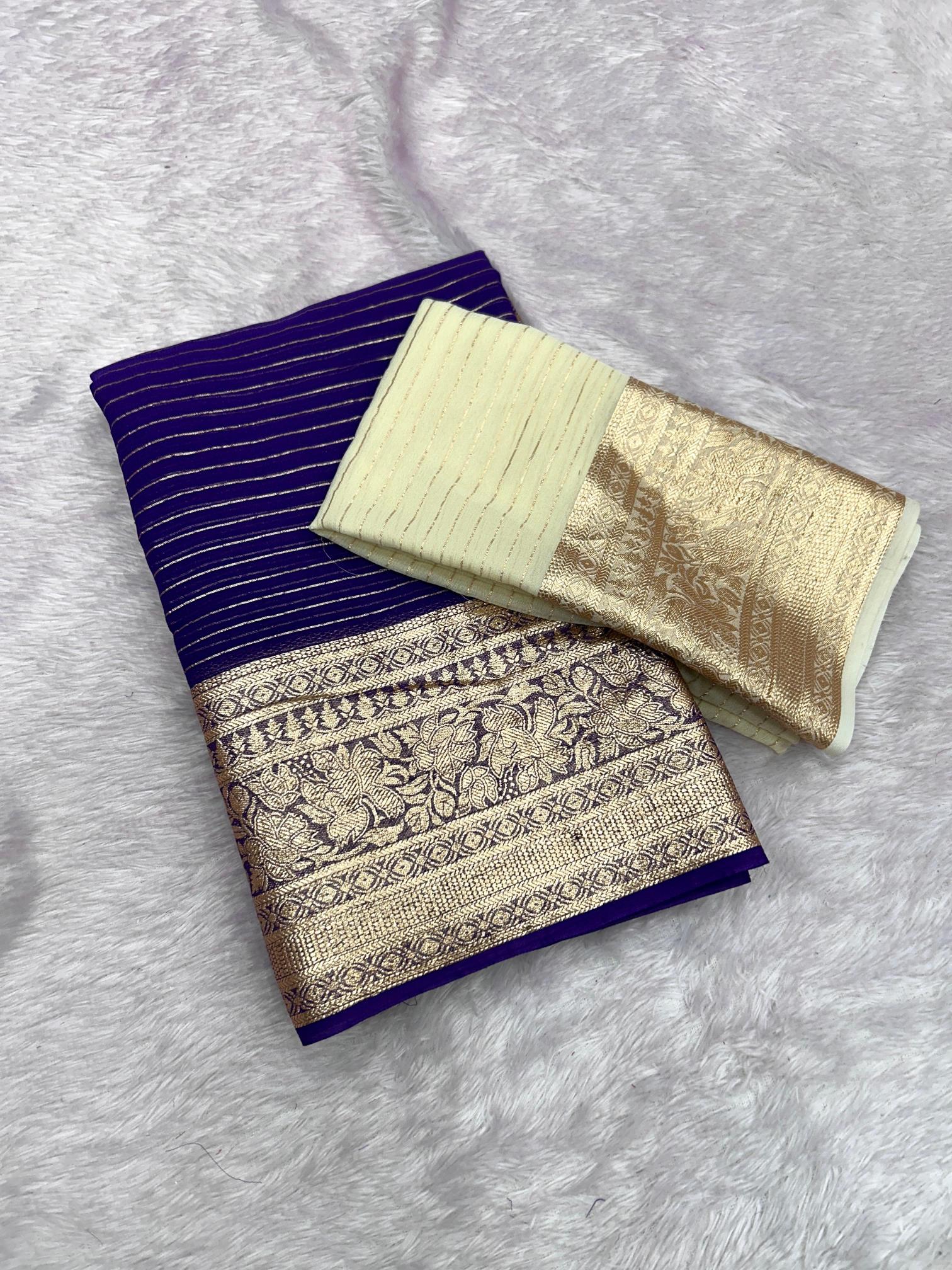 Dazira Viscose Georgette Wholesale designer sarees in Mumbai