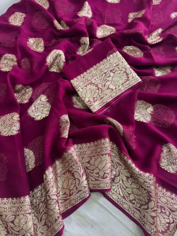 Dazira Viscose Georgette Wholesale saree suppliers in India