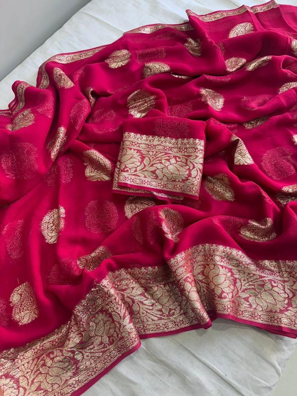 Dazira Viscose Georgette Wholesale saree suppliers in India
