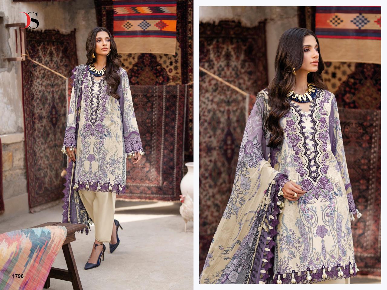 Deepsy Jade Bliss Lawn 25 Vol 5 catalog Cotton Dupatta wholesale pakistani suits new delhi