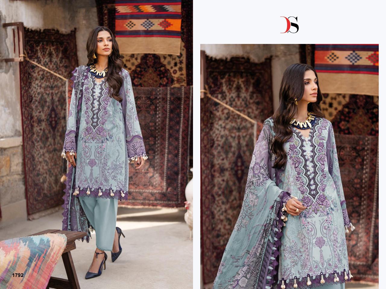 Deepsy Jade Bliss Lawn 25 Vol 5 catalog Cotton Dupatta wholesale pakistani suits new delhi