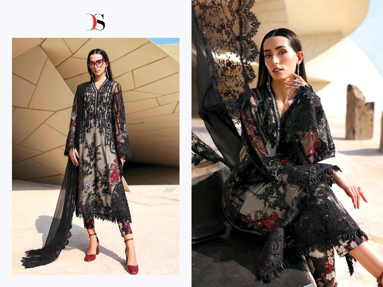 Deepsy Maria B Premium Embroidered vol 3 catalog cotton duppatta pakistani suits wholesale in surat