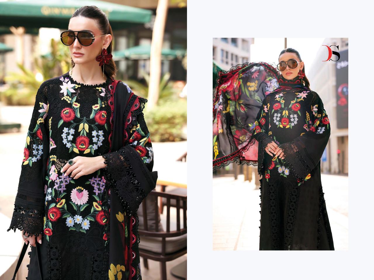 Deepsy Maria B Premium Embroidered vol 3 catalog cotton duppatta pakistani suits wholesale in surat