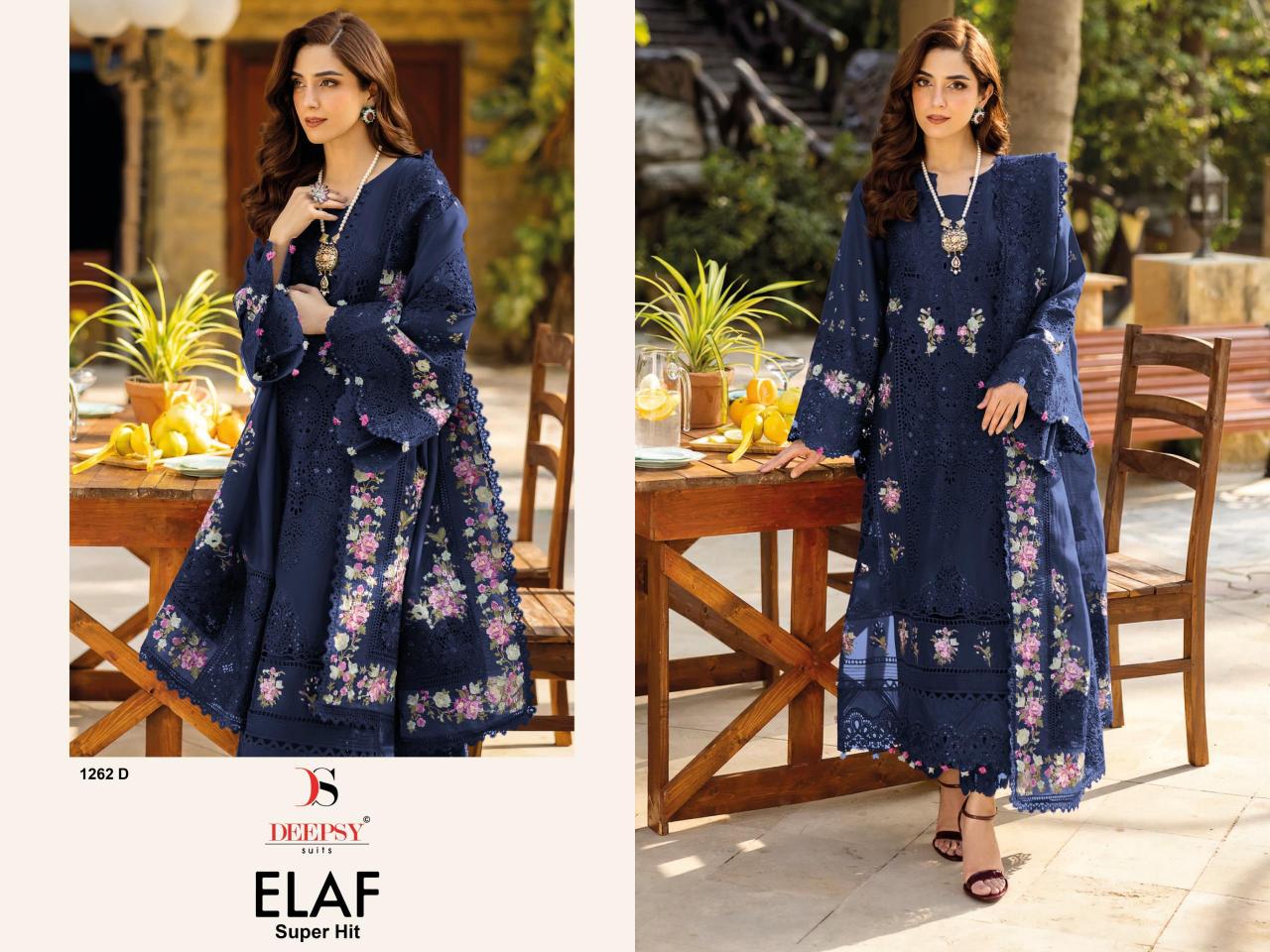 DEEPSY SUITS ELAF Luxury Super Hit D 1262-1263 Salwar Kameez wholesale market in Kolkata