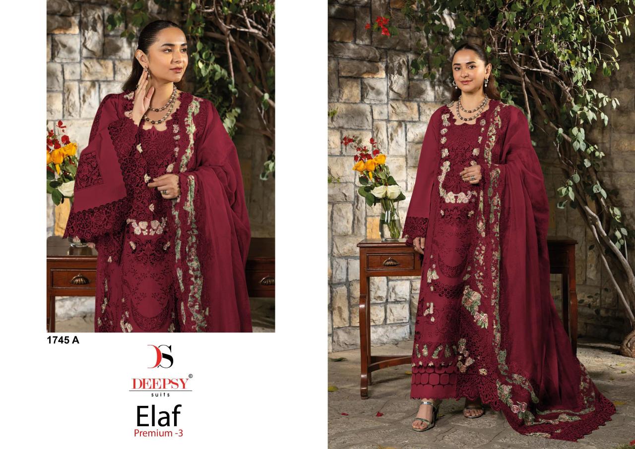 DEEPSY SUITS ELAF  Premium-3 Luxury Lawn Salwar Kameez suppliers in Hyderabad