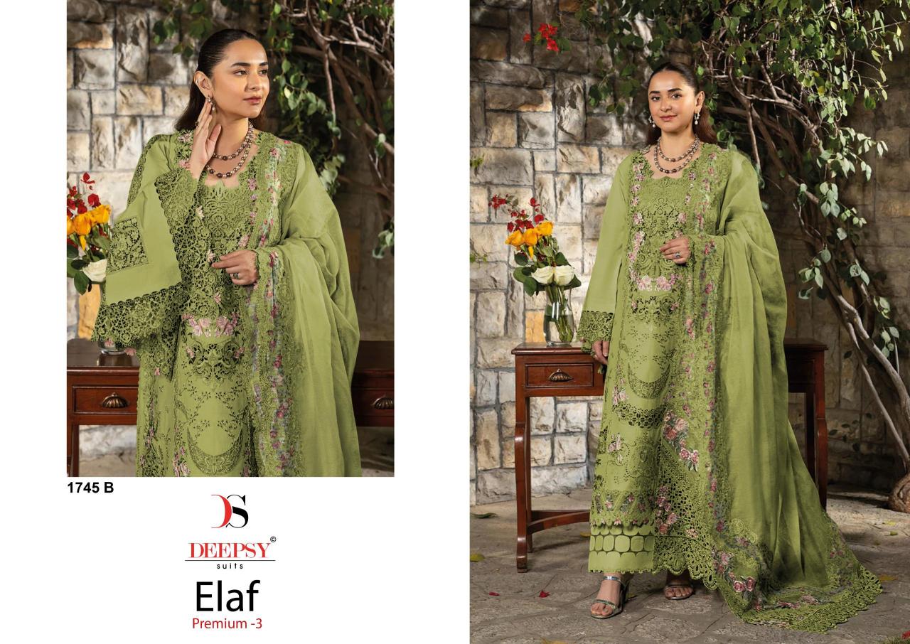 DEEPSY SUITS ELAF  Premium-3 Luxury Lawn Salwar Kameez suppliers in Hyderabad