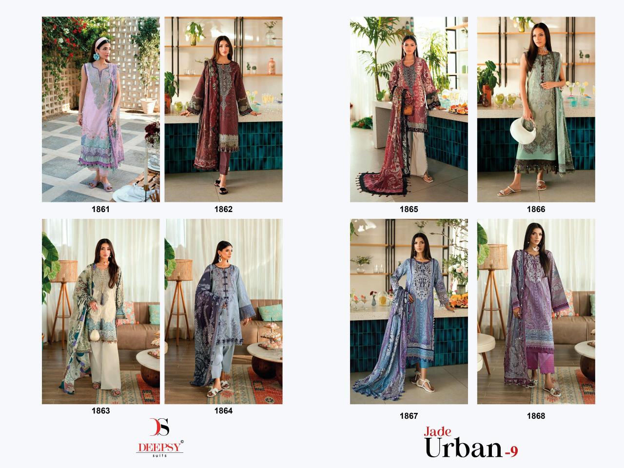 DEEPSY SUITS Jade Urban Lawn -9 Wedding salwar suits wholesale Mumbai