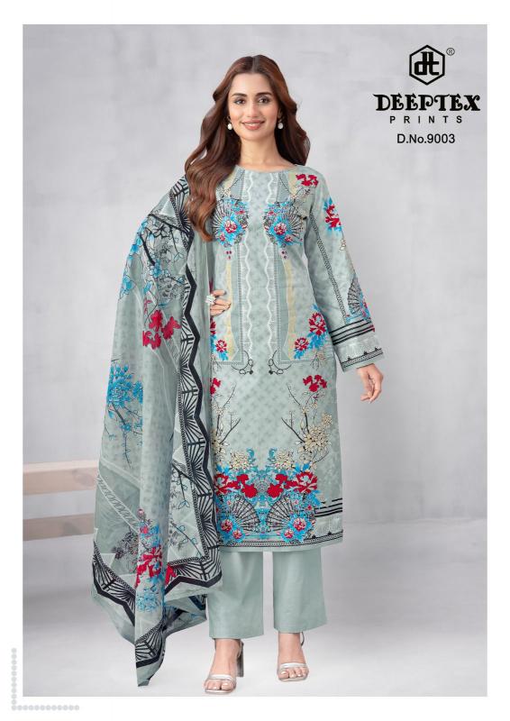 Deeptex Roohi Zara Vol-9 – Karachi Dress Material - Wholesale Catalog