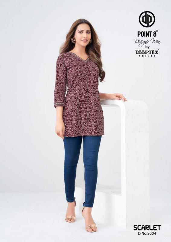 Deeptex Scarlet Vol-8 – Short Top - Wholesale Catalog