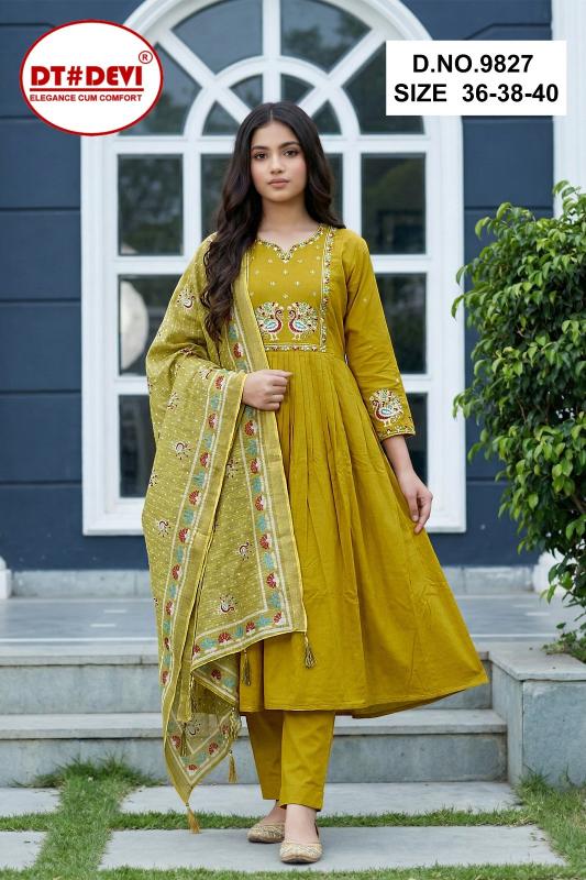 Dt Devi Yaashna vol 3 9827 catalog kids wear wholesale in bangalore