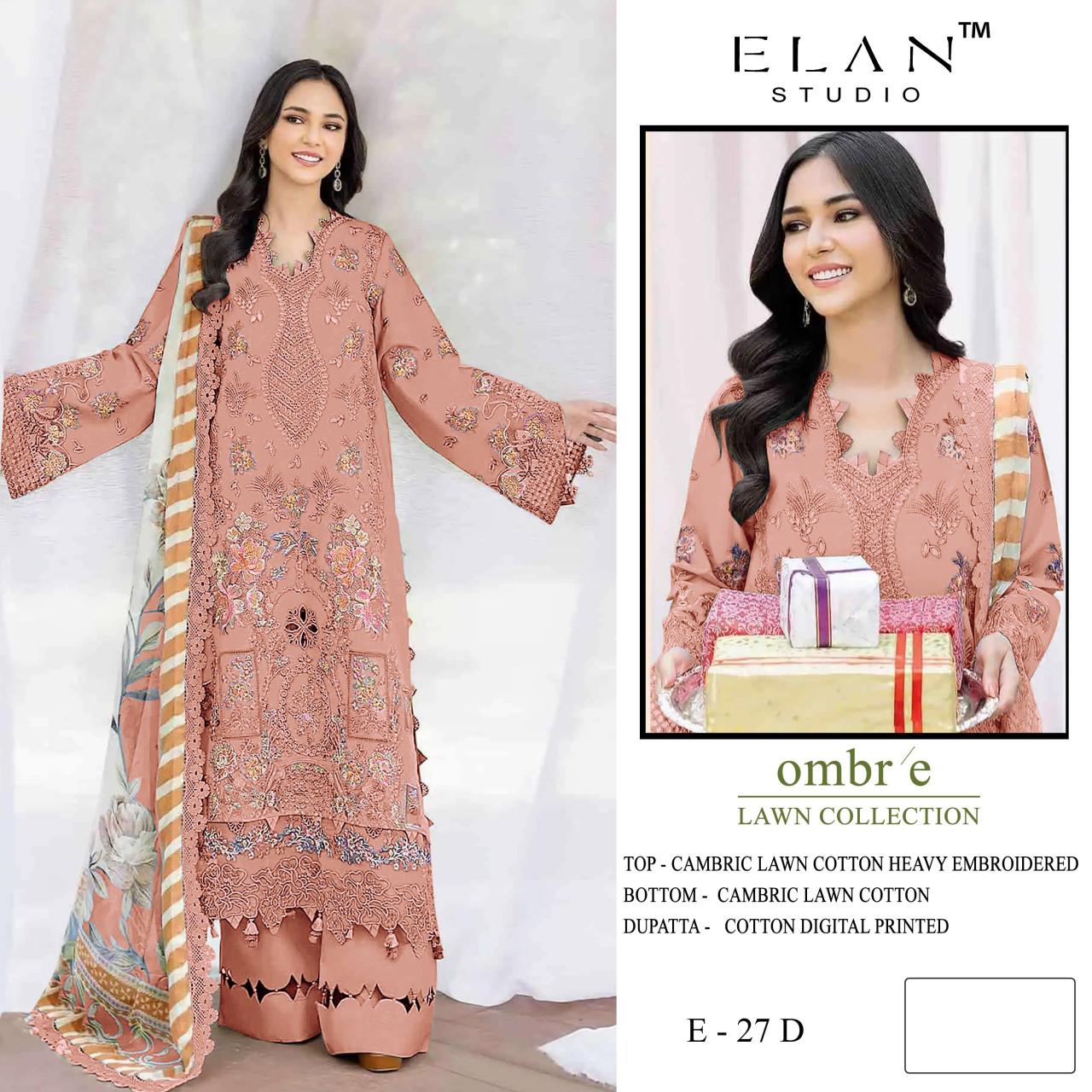 ELAN STUDIO OMBRE  E -27 Wholesale salwar suits in Mumbai
