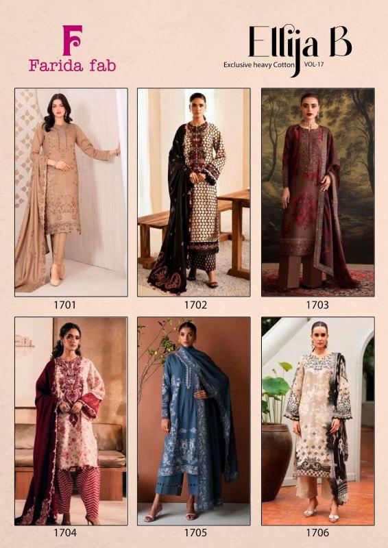 Fadira Fab Ellija B Vol-17 – Karachi Readymade Kurti Pant With Dupatta - Wholesale Catalog