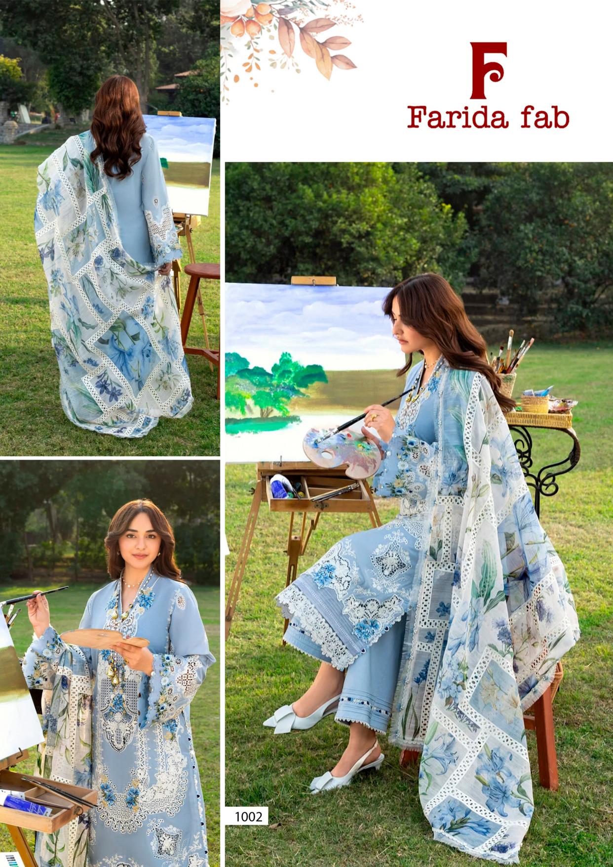 Farida Fab Mau Summary Karachi Kurti Pant With Dupatta