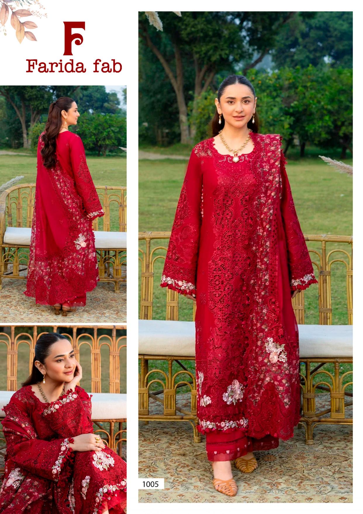 Farida Fab Mau Summary Karachi Kurti Pant With Dupatta