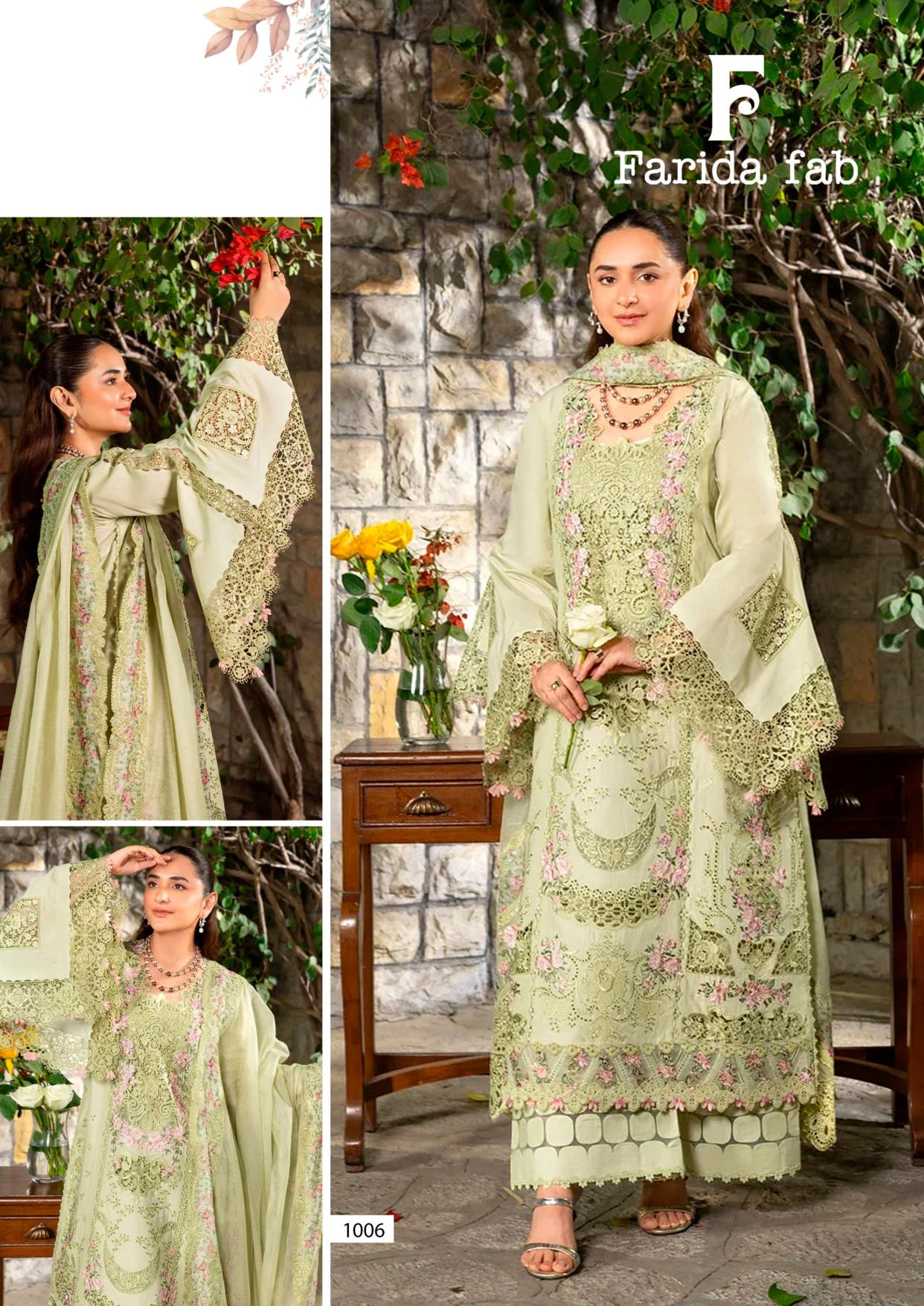Farida Fab Mau Summary Karachi Kurti Pant With Dupatta