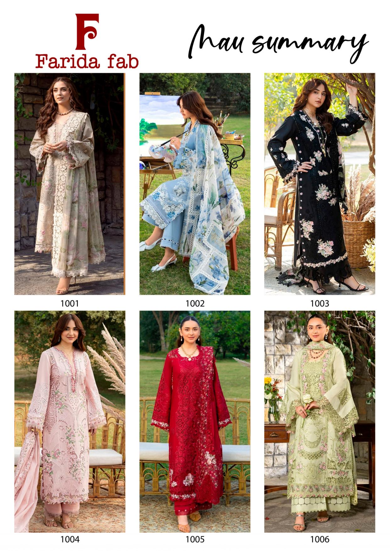 Farida Fab Mau Summary Karachi Kurti Pant With Dupatta