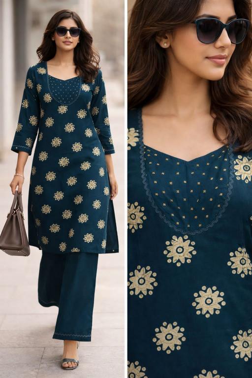 Felocity Daboo cotton plazo Kurti shop in Ahmedabad