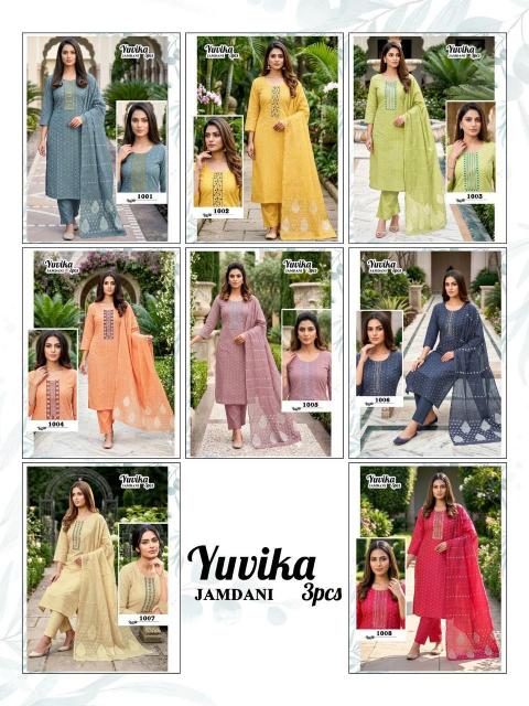 Felocity Presents NEW CATLOG LAUNCHED  YUVIKA  3 PCS CATLOG