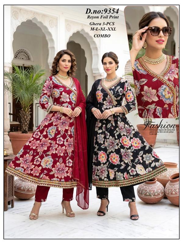 Felocity Rayon Foil Prints Kurti wholesale market in Gujarat