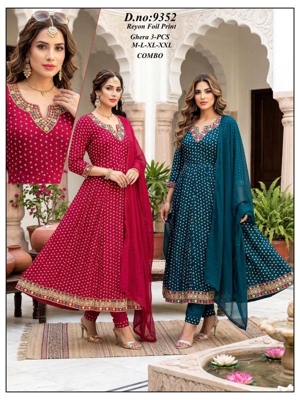 Felocity Rayon Foil Prints Kurti wholesale market in Gujarat