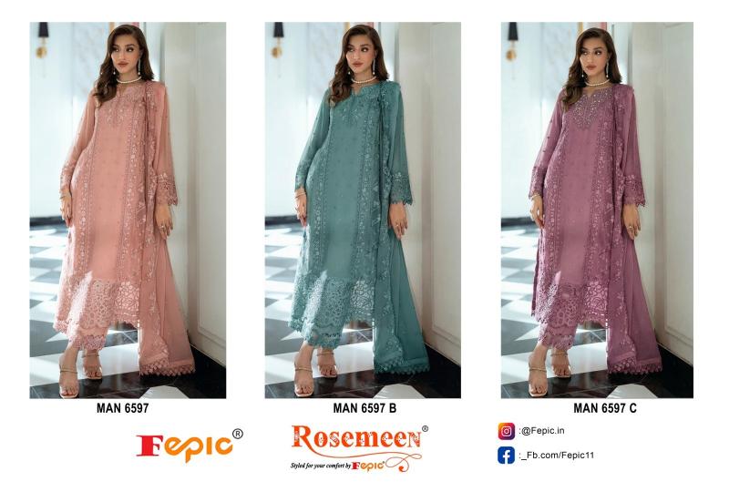 Fepic Rosemeen 6597 Catalog wholesale pakistani suits near me