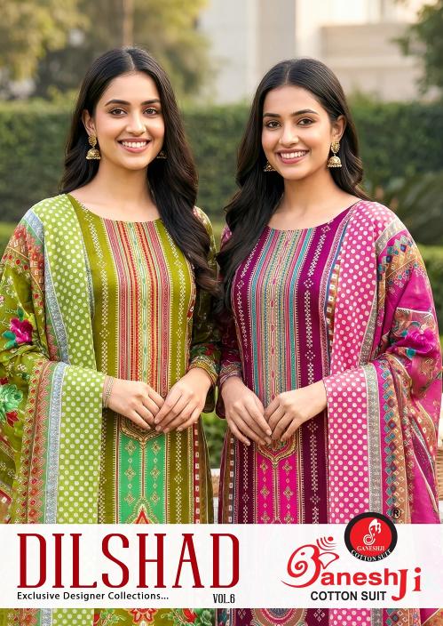 Ganeshji Dilshad Vol-6 – Karachi Dress Material - Wholesale Catalog
