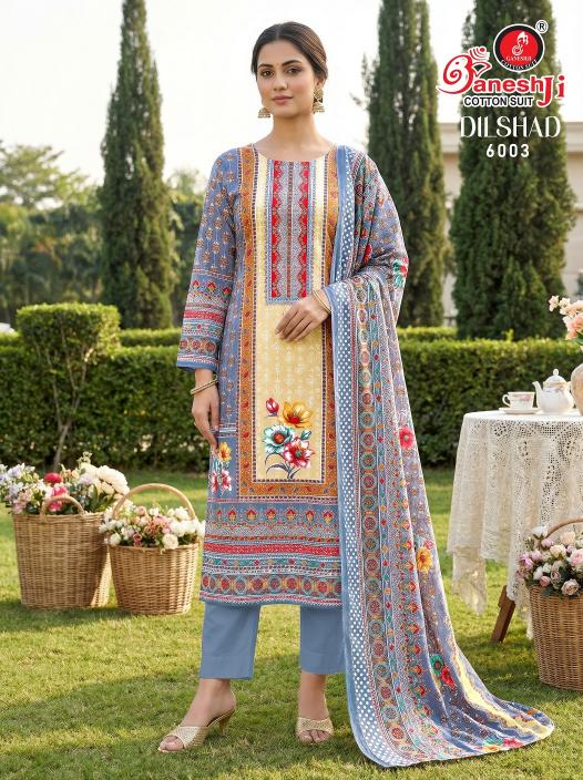 Ganeshji Dilshad Vol-6 – Karachi Dress Material - Wholesale Catalog