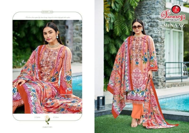 Ganeshji Minaaz Vol-1 – Dress Material - Wholesale Catalog