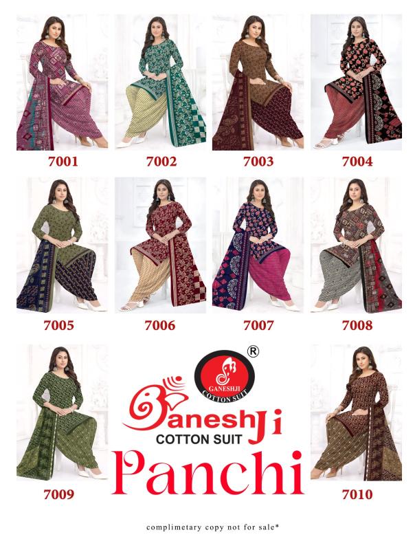 Ganeshji Panchi Vol-7 – Dress Material - Wholesale Catalog