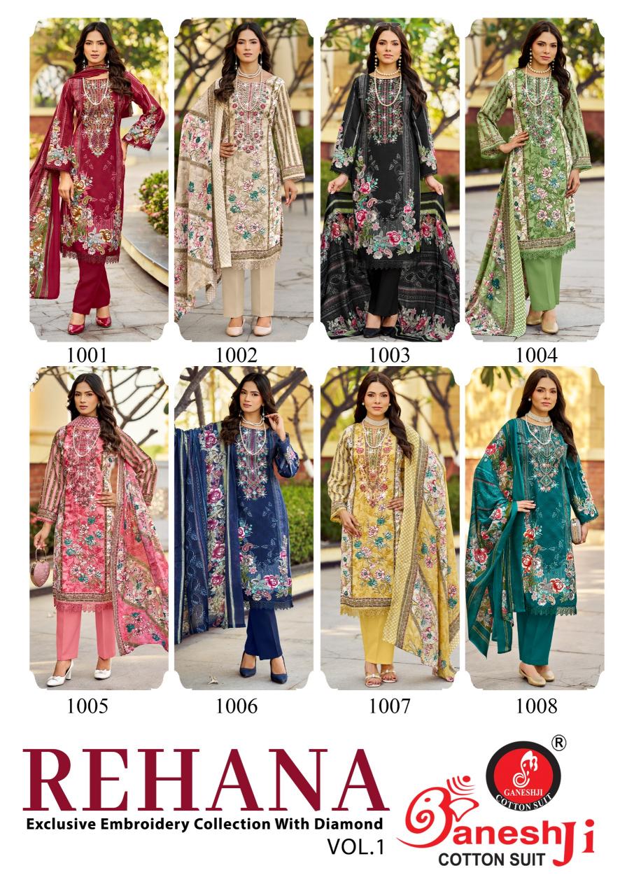 Ganeshji Rehana Vol-1 – Karachi Dress Material - Wholesale Catalog