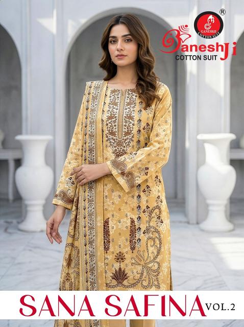 Ganeshji Sana Safina Vol-2 – Pakistani Kurti Pant With Dupatta - Wholesale Catalog