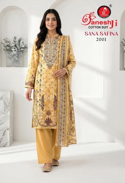 Ganeshji Sana Safina Vol-2 – Pakistani Kurti Pant With Dupatta - Wholesale Catalog
