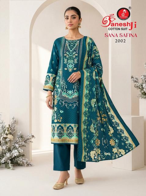 Ganeshji Sana Safina Vol-2 – Pakistani Kurti Pant With Dupatta - Wholesale Catalog