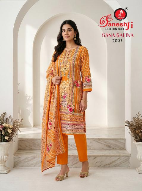 Ganeshji Sana Safina Vol-2 – Pakistani Kurti Pant With Dupatta - Wholesale Catalog