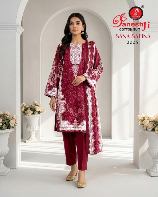 Ganeshji Sana Safina Vol-2 – Pakistani Kurti Pant With Dupatta - Wholesale Catalog