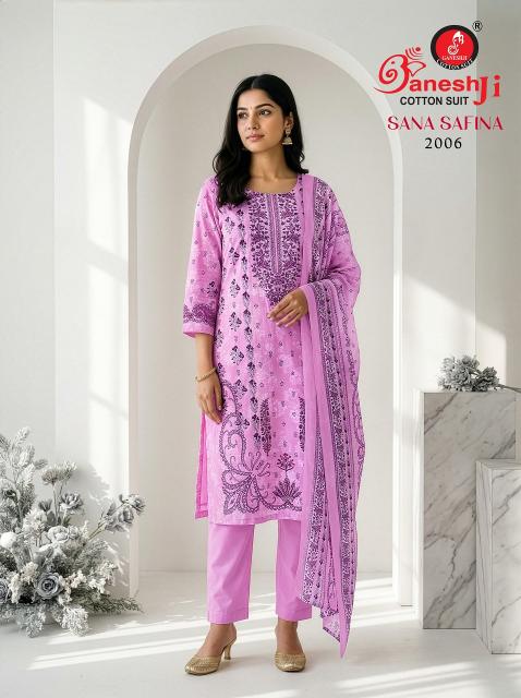 Ganeshji Sana Safina Vol-2 – Pakistani Kurti Pant With Dupatta - Wholesale Catalog