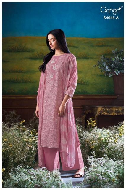 Ganga Binalee 4645 catalog unstitched salwar kameez wholesalers 