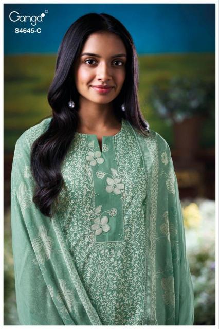 Ganga Binalee 4645 catalog unstitched salwar kameez wholesalers 