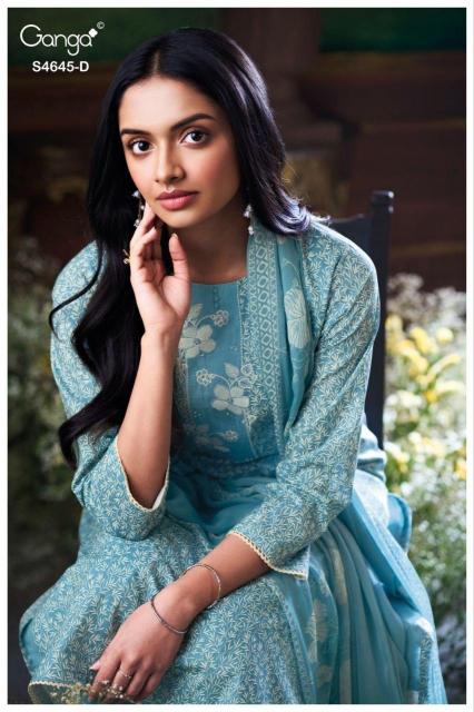 Ganga Binalee 4645 catalog unstitched salwar kameez wholesalers 