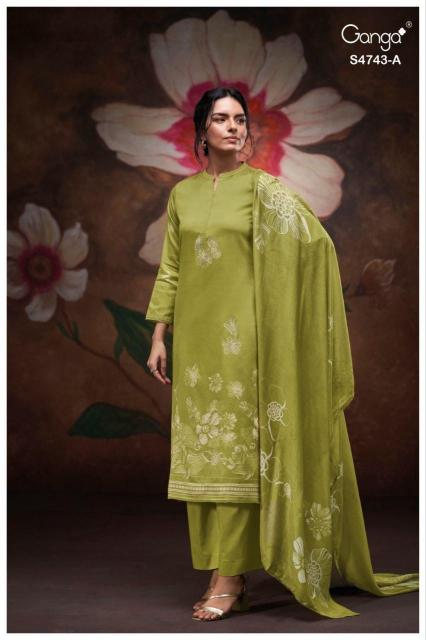 GANGA BRIVI 4743 Surat wholesale salwar kameez market