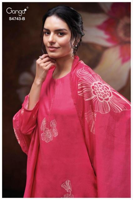 GANGA BRIVI 4743 Surat wholesale salwar kameez market