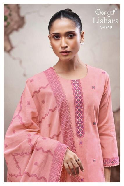 Ganga Lishara 4740 catalog buy salwar kameez wholesale 