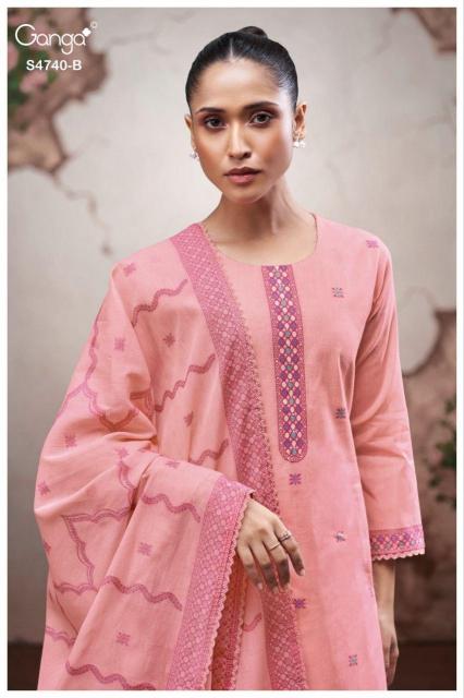 Ganga Lishara 4740 catalog buy salwar kameez wholesale 
