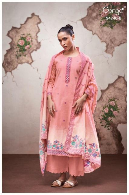 Ganga Lishara 4740 catalog buy salwar kameez wholesale 