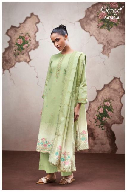 Ganga Lishara 4740 catalog buy salwar kameez wholesale 