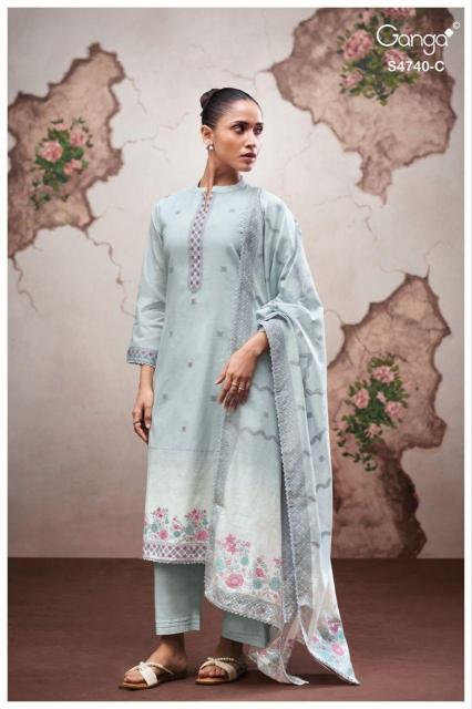 Ganga Lishara 4740 catalog buy salwar kameez wholesale 