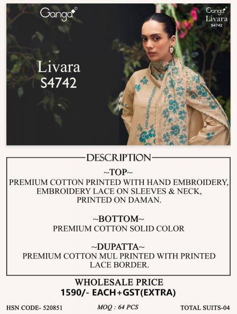GANGA LIVARA 4742 Affordable salwar kameez in Pune
