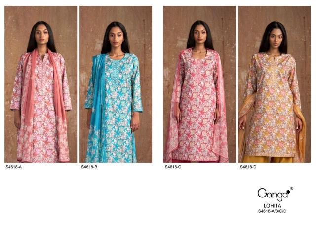 Ganga Lohita 4618 catalog salwar kameez wholesale in bangalore 